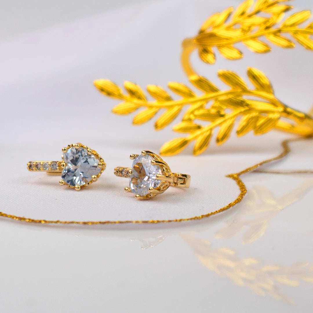 Aretes en oro laminado - Isabel