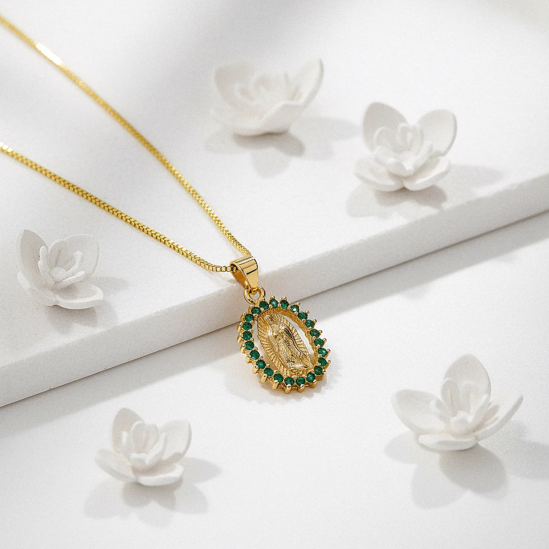 Cadena en oro laminado - Guadalupe