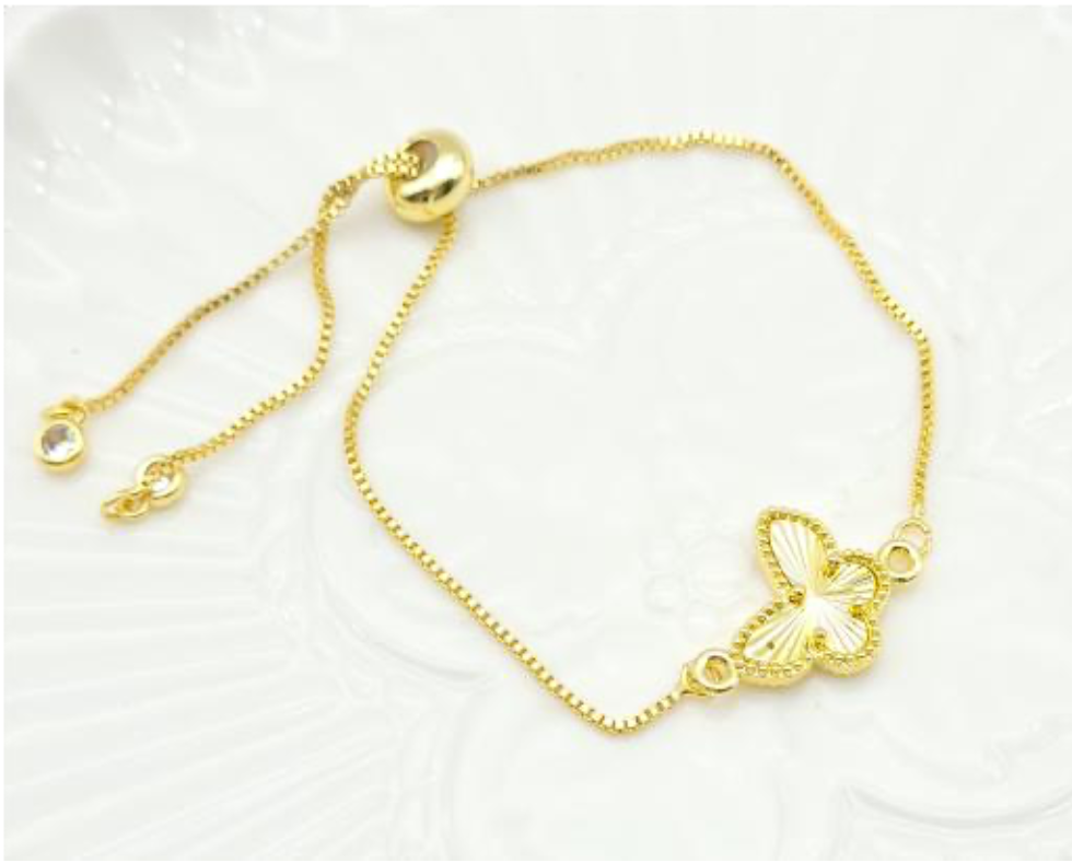 Pulsera en oro laminado - Zaira
