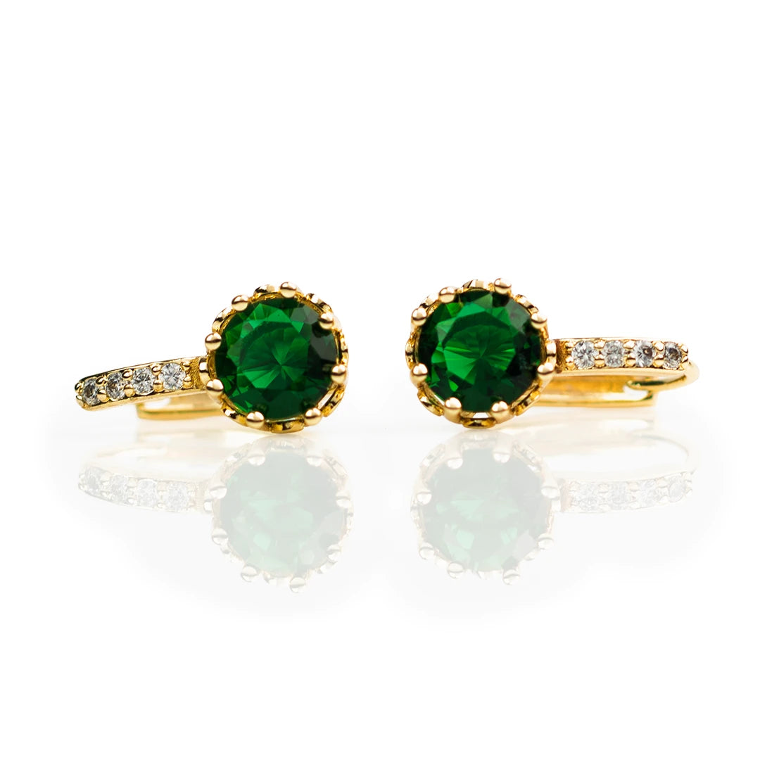 Aretes en oro laminado - Camila
