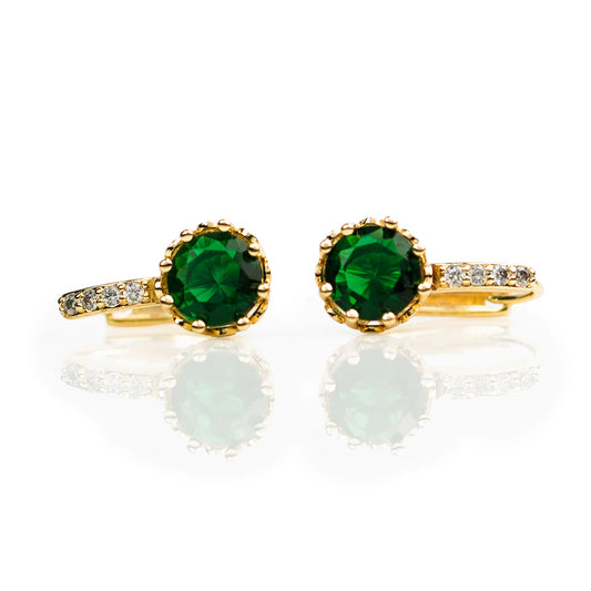Aretes en oro laminado - Camila
