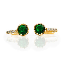 Aretes en oro laminado - Camila