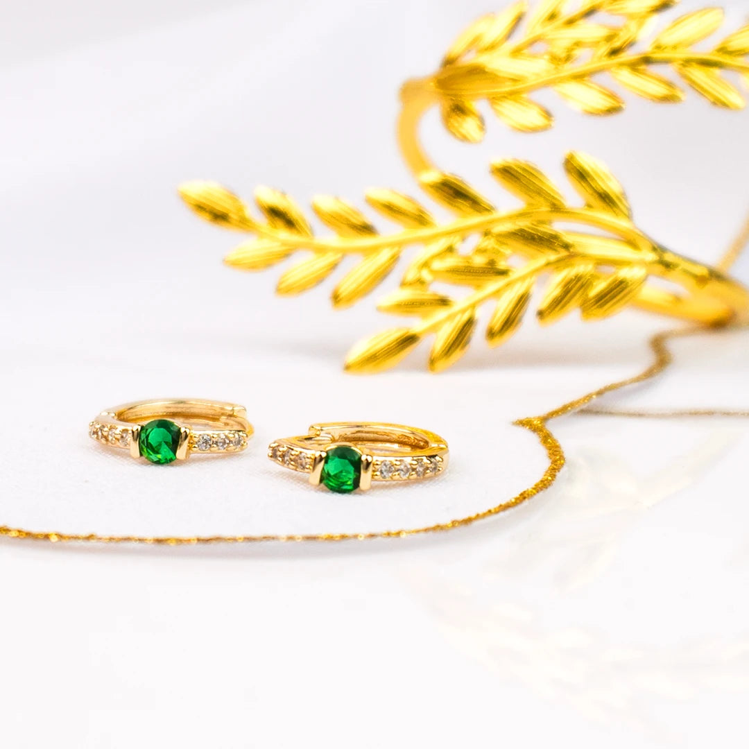 Aretes en oro laminado - Elizabeth