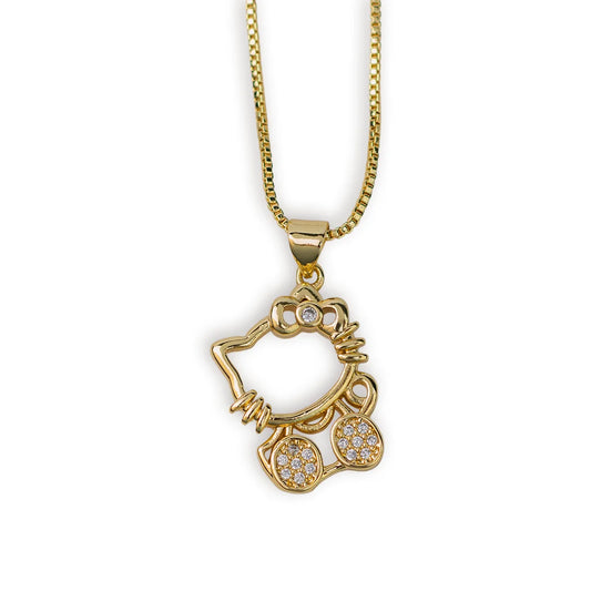 Cadena Hello Kitty en oro laminado - Zoe