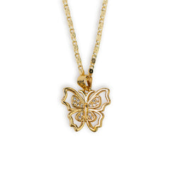 Cadena mariposa en oro laminado - Victoria