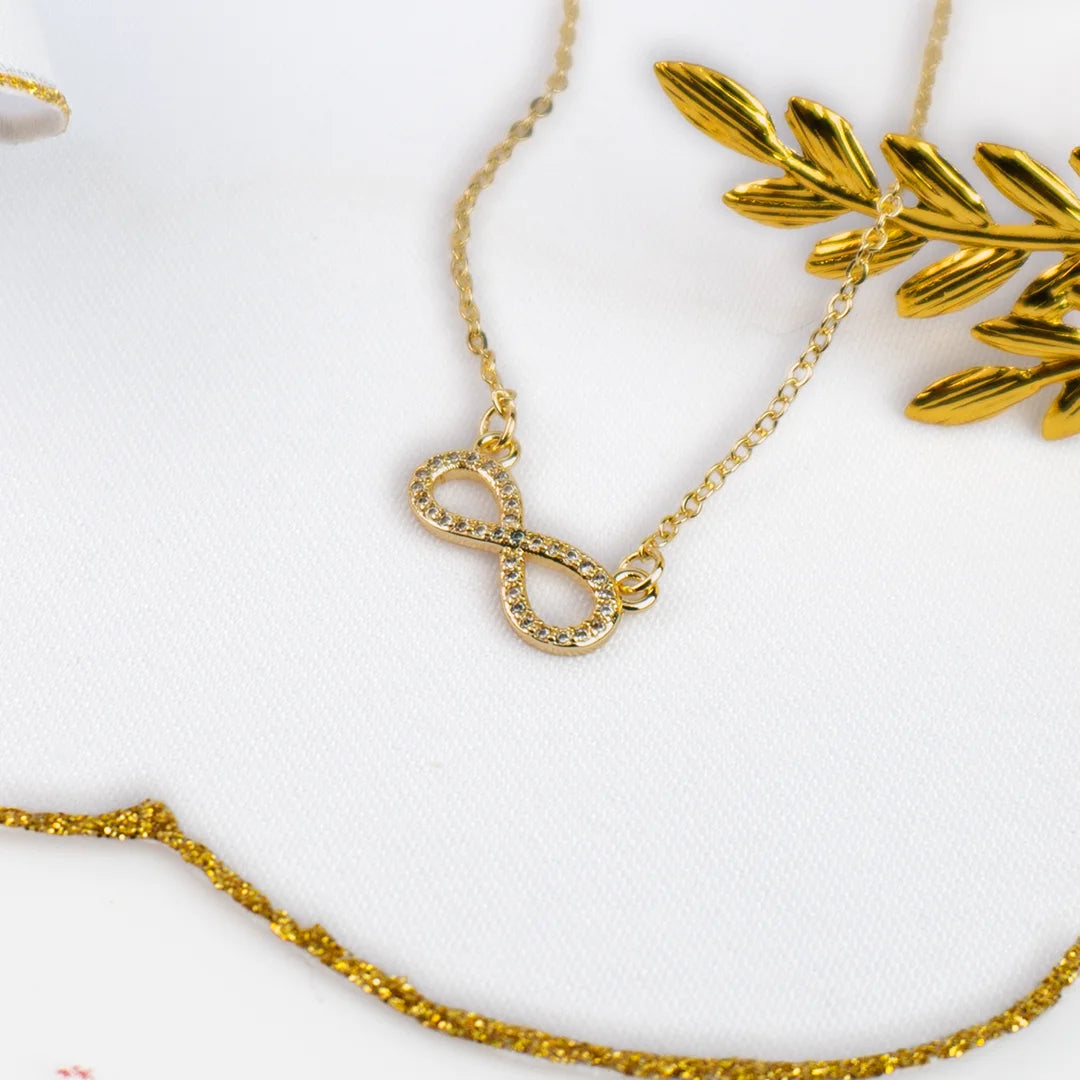 Cadena infinito en oro laminado - Luz