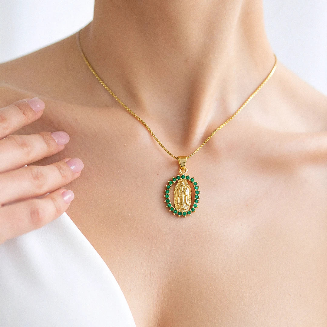 Cadena en oro laminado - Guadalupe